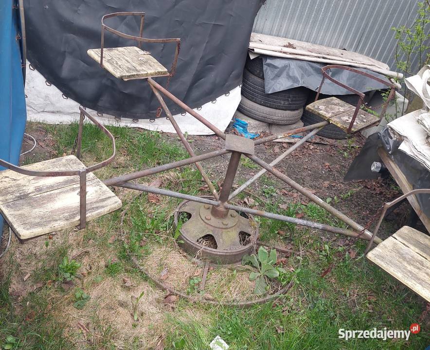 Hustawka obrotowa 4 siedziskowa solidna Woźniki sprzedam