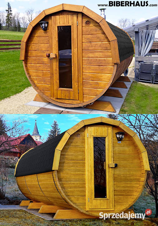 SAUNA Ogrodowa 400 Beczka 500L Akcesoria