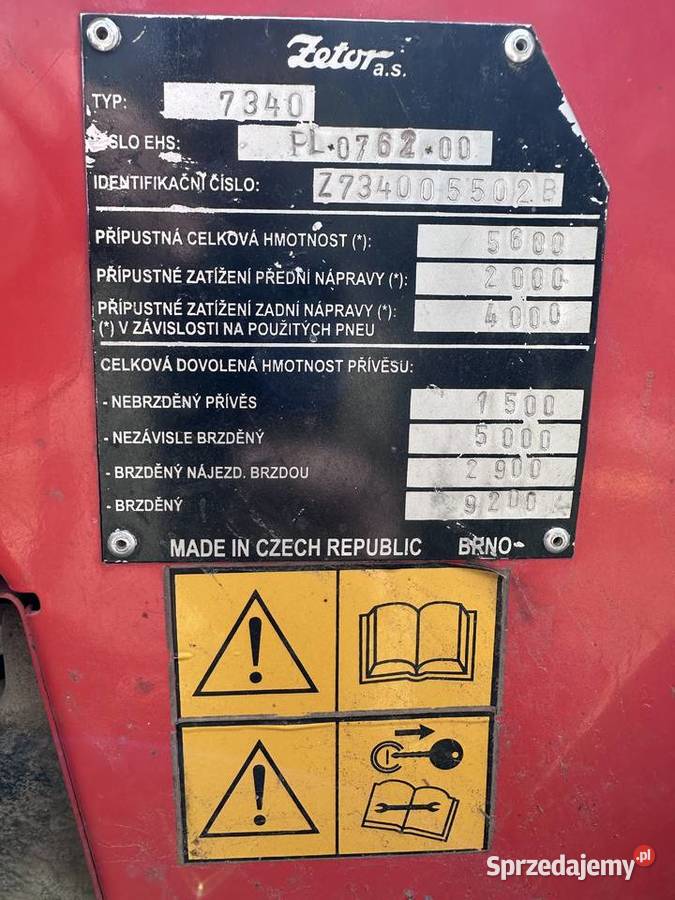 Ciągnik Zetor 7340 podlaskie Zabłudów