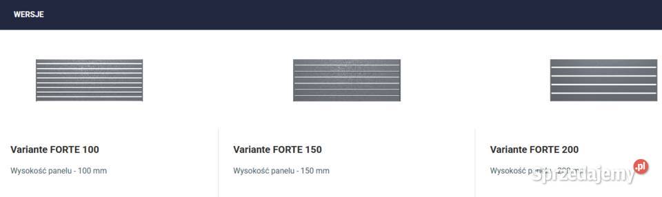 Przęsło ogrodzeniowe Variante 150 Przęsła Piotrowiec