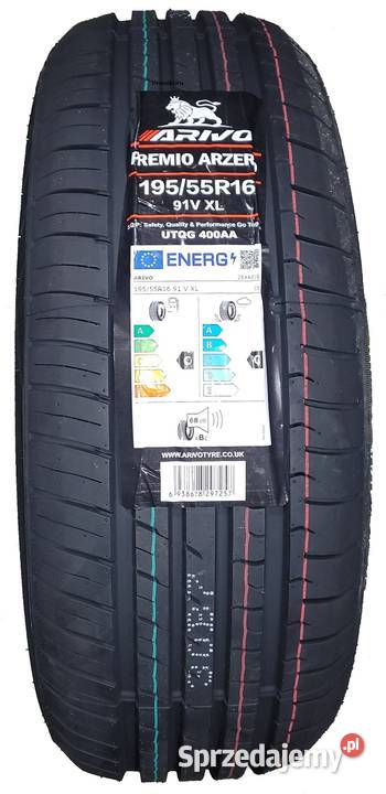4x Nowe opony letnie 19555R16 91V XL ARIVO