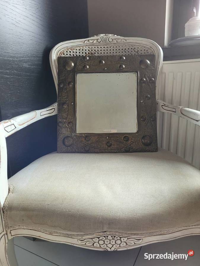 Lustro kryształowe z roku 1928 z miedzianą Trąbki Wielkie