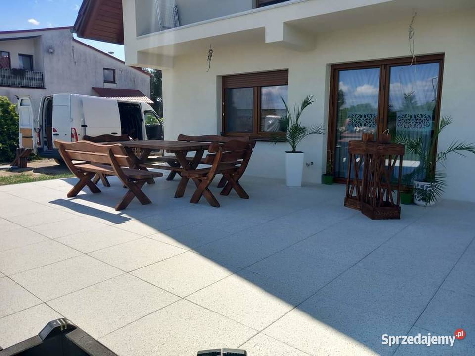 Meble ogrodowe z litego drewna Gdańsk