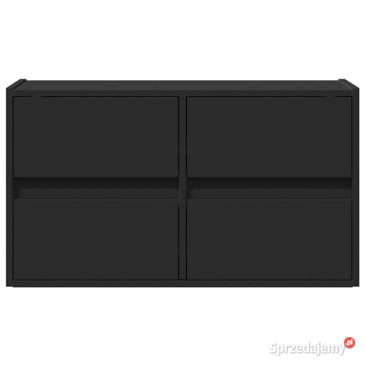 Ścienna szafka TV z LED czarna 80x31x45 WM852286 sprzedam