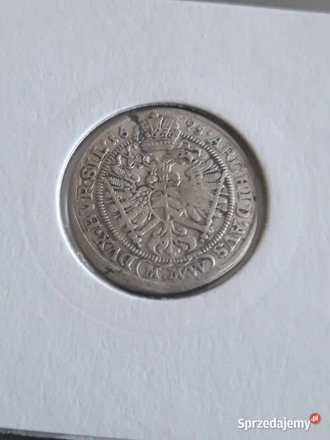 3 Krajcary Leopold I 1695 r men WrocławPiękny Kolekcje Konin