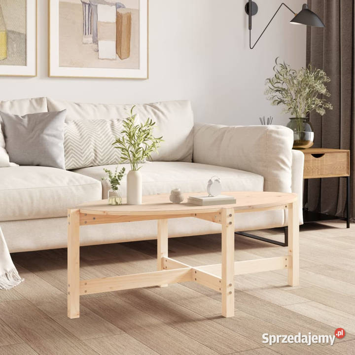 Stolik kawowy 118x63x45 lite drewno sosnowe mazowieckie Warszawa