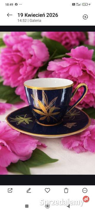 Lindner Porzellanfiliżanka do mokkiEcht Cobalt Porcelana i szkło