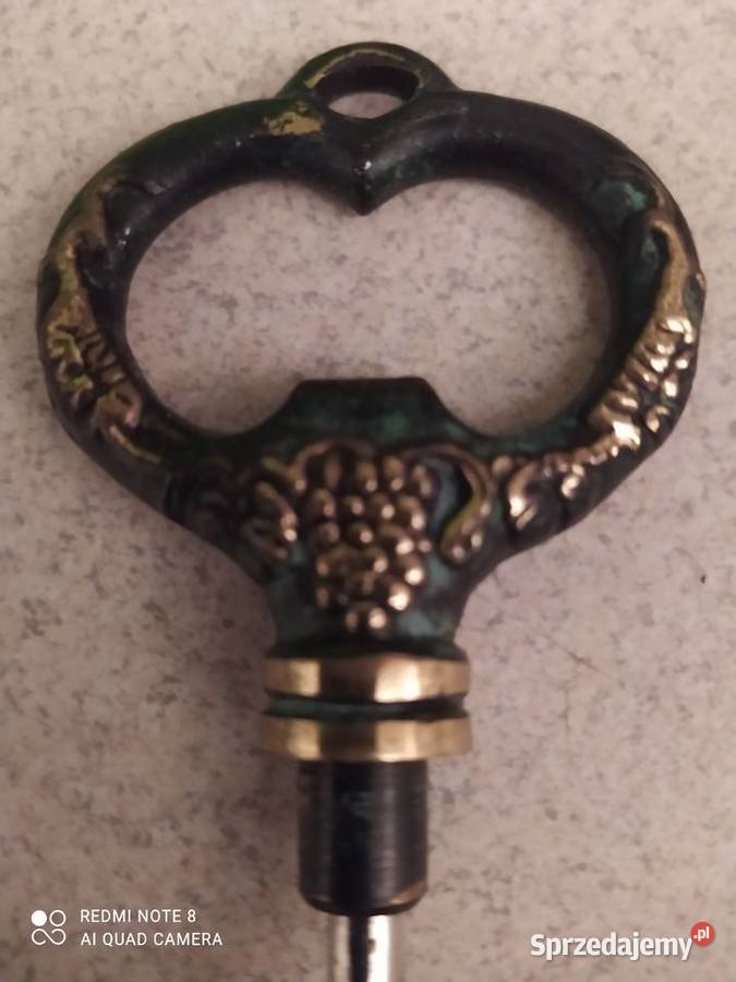 Korkociąg klucz mosiądz