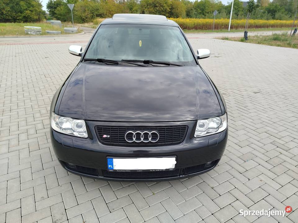 Czarne S3 18 turbo BAM Quattro Benzyna 2002 elektryczne lusterka Świdnik