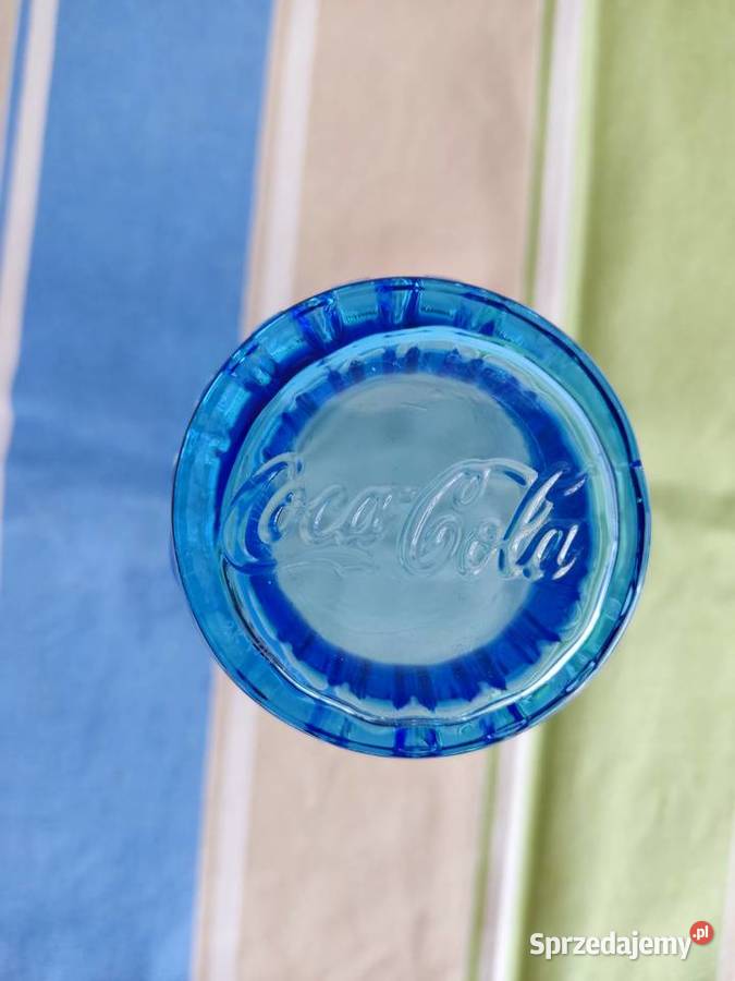 Szklanka kolekcjonerska Coca Cola niebieska Szklanki i kufle Głuchołazy