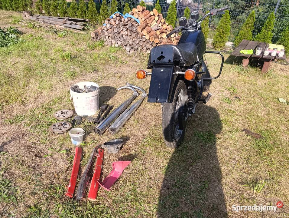 Jawa 350 rama z częściami wydechy ładny stan Jawa Wyszków