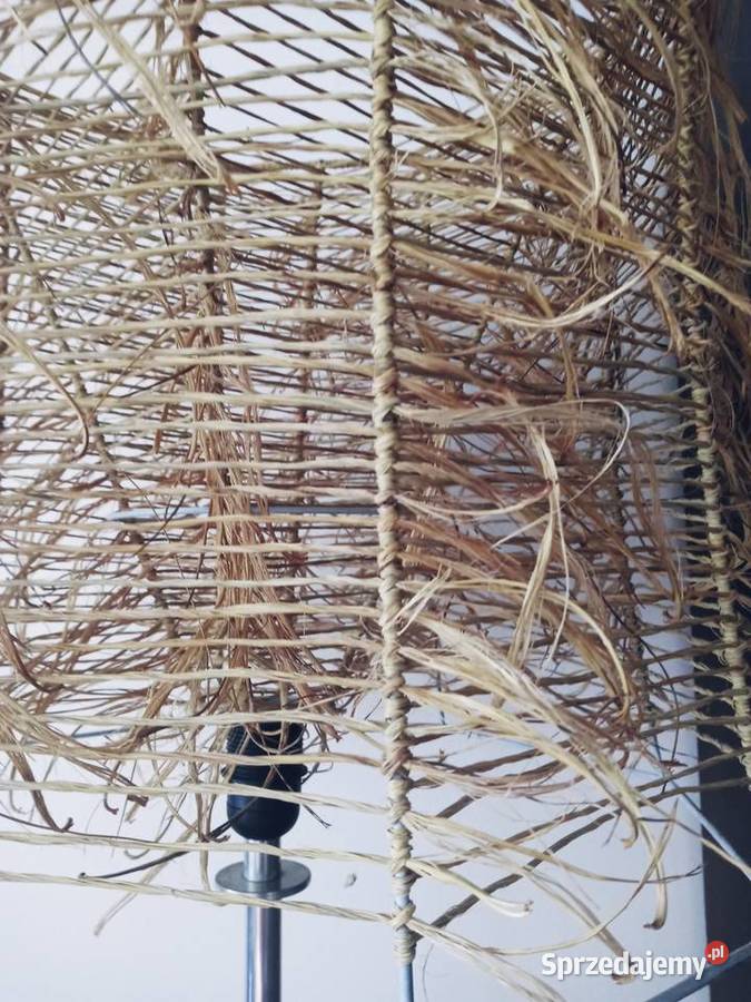 Wyjątkowy ręcznie wypleciony klosz do lampy Warszawa
