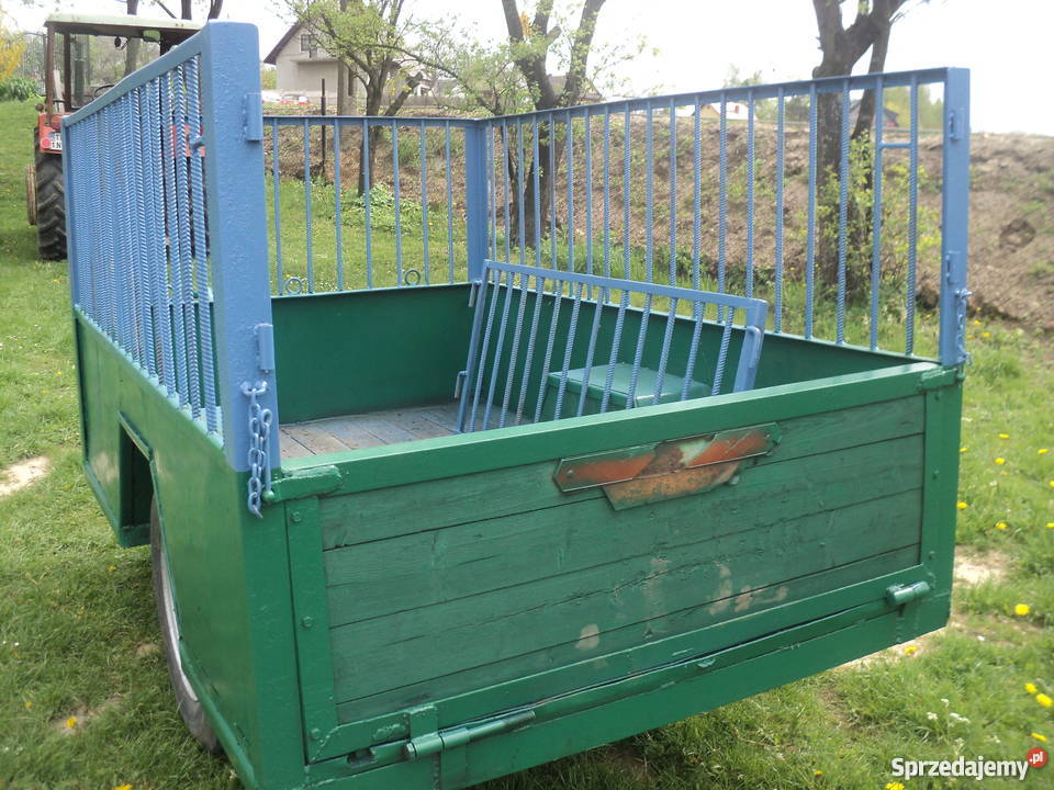 Przyczepa jednoosiowa dwukółka świętokrzyskie Krajno-Parcele