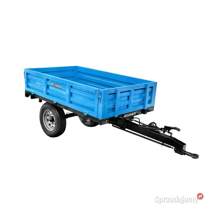 Przyczepa rolnicza jednoosiowa 15T z kiprem Tajęcina
