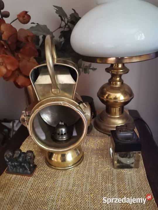 Stara lampa kolejowa na nafte Art Deco Kraków sprzedam