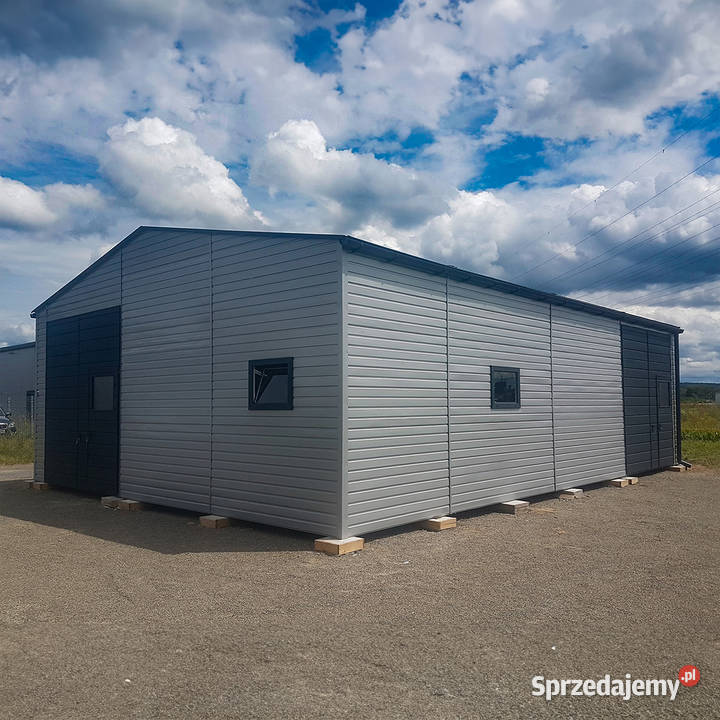 Blaszana hala 85115m srebrnyciemny grafit matowy Kamień