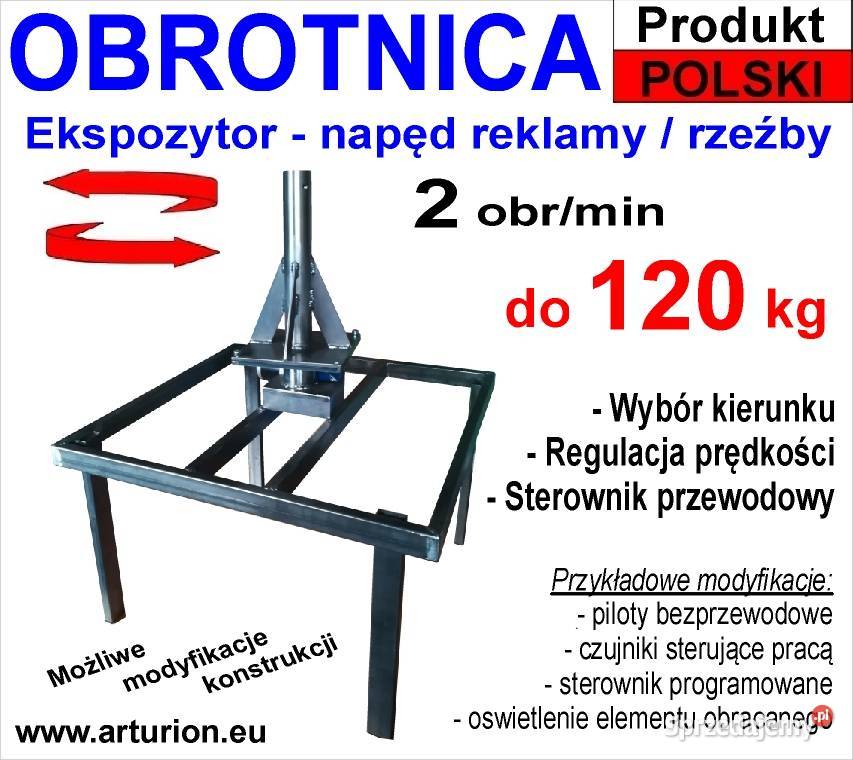 Kawalet Ekspozytor Obrotnica do 120 BEZ NAPĘDU Warszawa