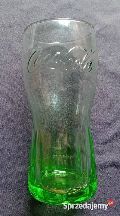 Zielona kolekcjonerska szklanka Coca Cola 025 L
