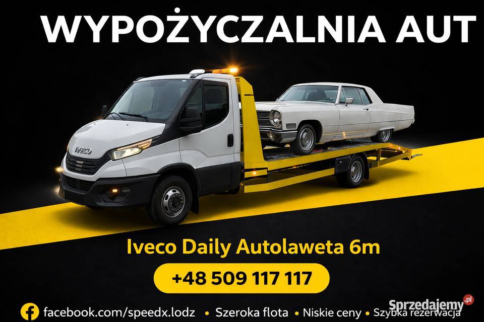 Pomoc Drogowa Holowanie Łódź Auto laweta 6m Łódź