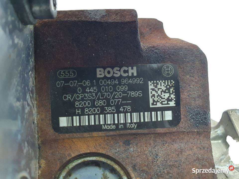 POMPA WTRYSKOWA Renault Trafic Opel Vivaro 20 osobowe Chełm