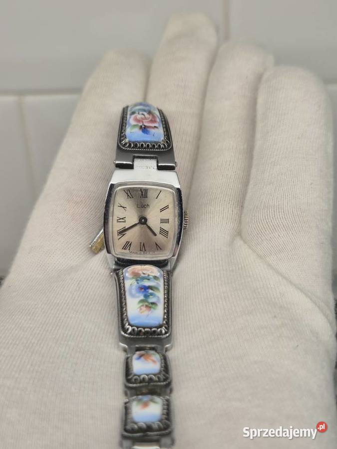 Zegarek koktajlowy ŁuczLuch ceramika Chorzów