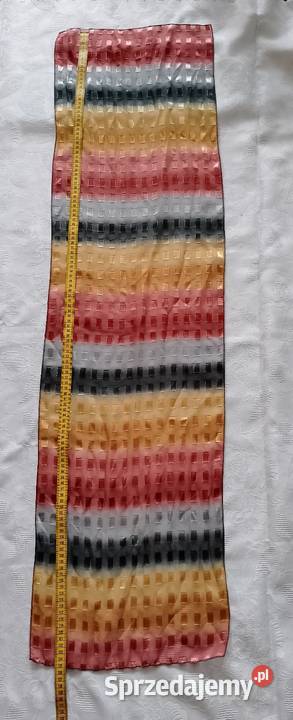 SZALIK wielobarwny delikatny szal połyskujący dł wielkopolskie Oborniki sprzedam