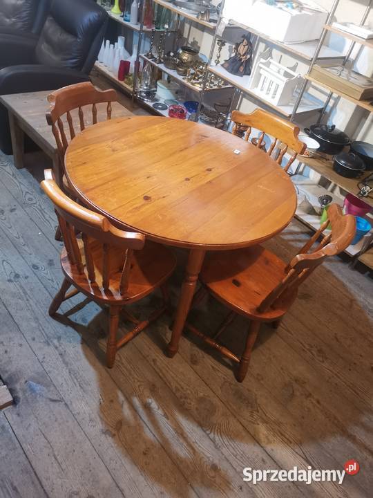 Okrągły stół + 4 krzesła