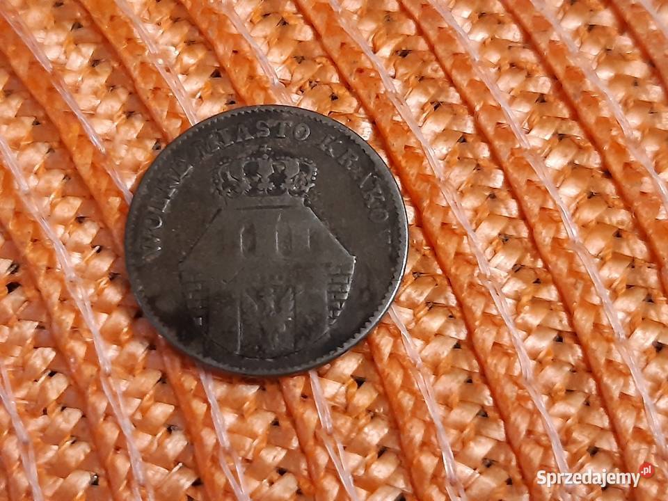 moneta srebrna Wolnego Miasta Kraków z 1835r podlaskie Łomża