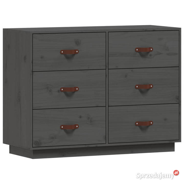 Komoda szara 100x40x75 lite drewno sosnowe Warszawa