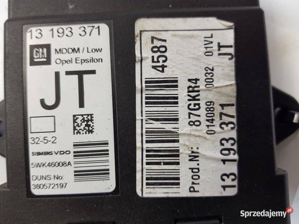 MODUŁ OPEL VECTRA C 13193371 Lipno