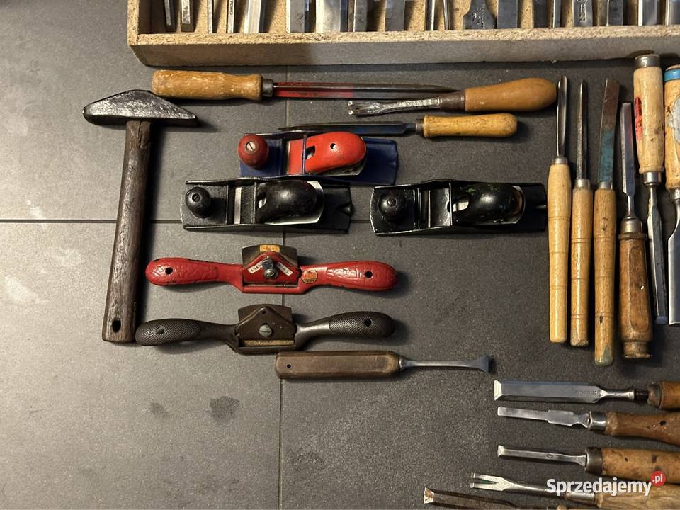 Stare cechowane niemieckie narzędzia stolarskie