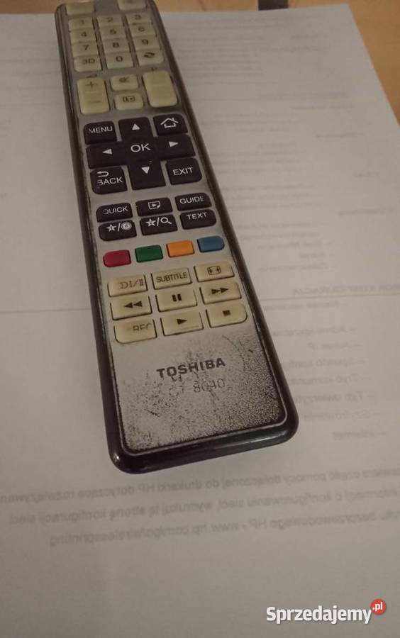 Sprzedam Sprawny Pilot Toshiba CT8040 Orginalny Golub-Dobrzyń sprzedam