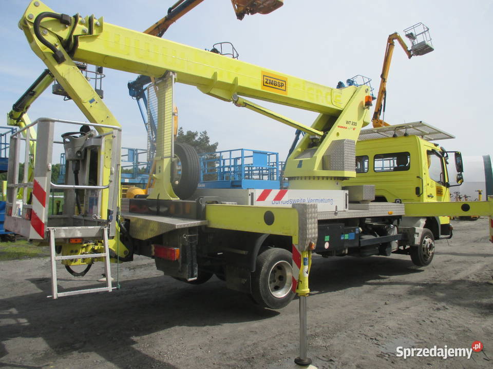 Podnośnik koszowy Wumag WT230 na samochodzie Rok produkcji 2007 Pleszew