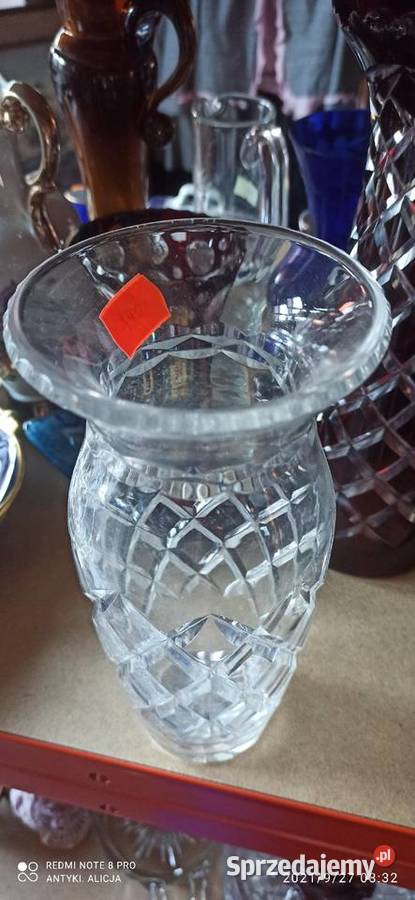 Wazon kryształowe szkło Szlifowanie w romby Gdańsk