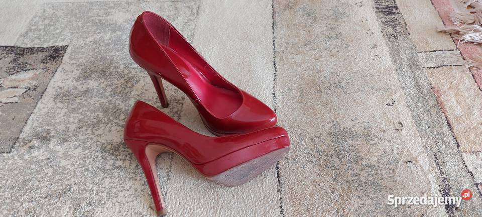 piękne i seksowne czerwone czółenka skóra Warszawa