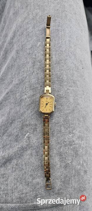 Stary zegarek naręczny damski Łucz pozłacany Kolekcje Tczew