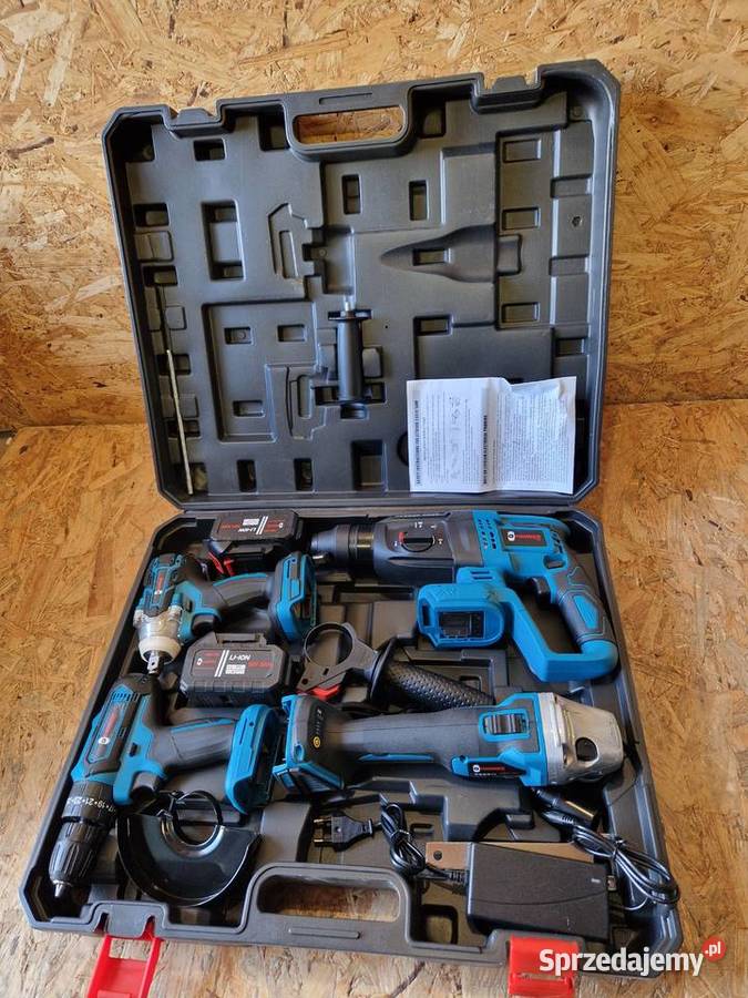 ZESTAW NARZĘDZI AKU 21V 4x BAT 5w1 MŁOT KLUCZ Głogowa