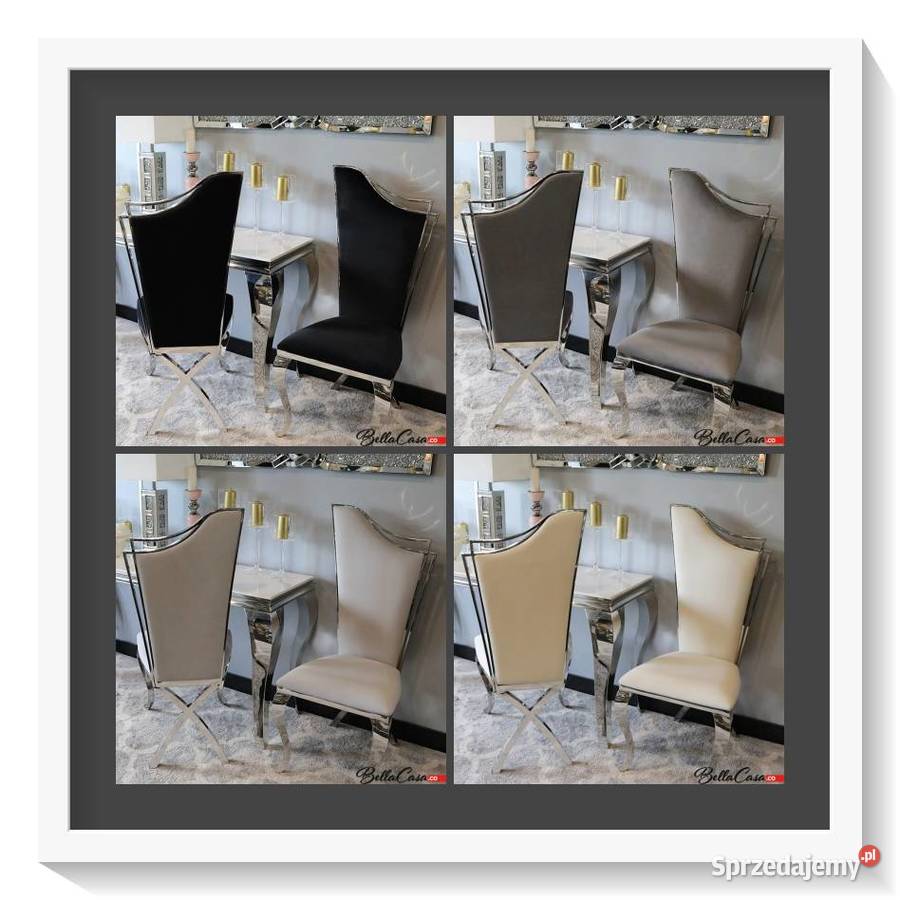 Krzesła glamour Queen Tapicerowane Do jadalni Warszawa sprzedam