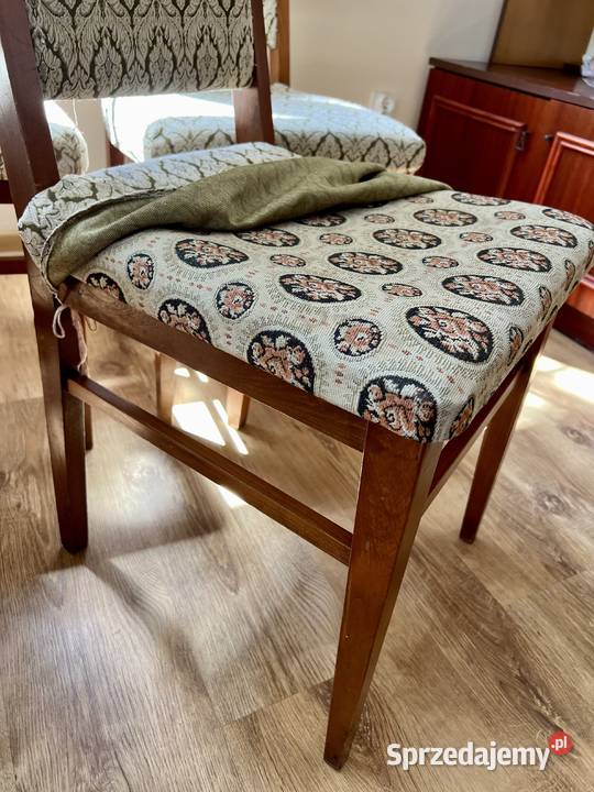 Zestaw 6 drewnianych krzeseł 96cm Siedlce