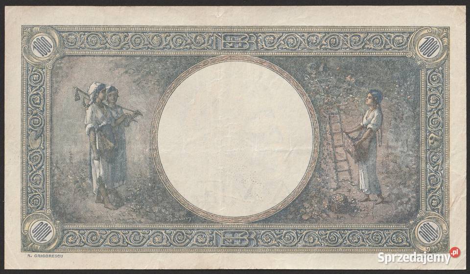 Rumunia 1000 lei 1943 Łódź sprzedam