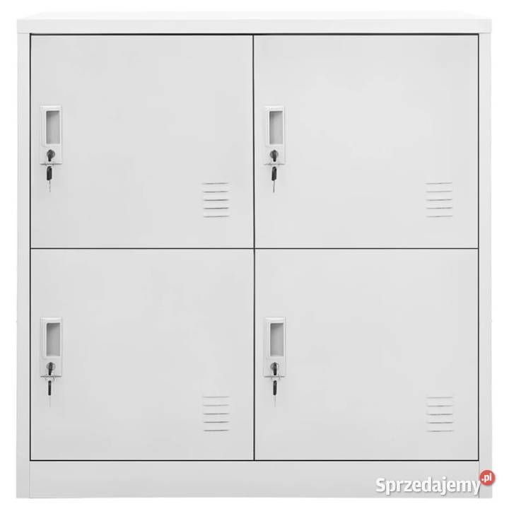 Szafki zamykane 2 jasnoszare 90x45x925 stalowe mazowieckie Warszawa