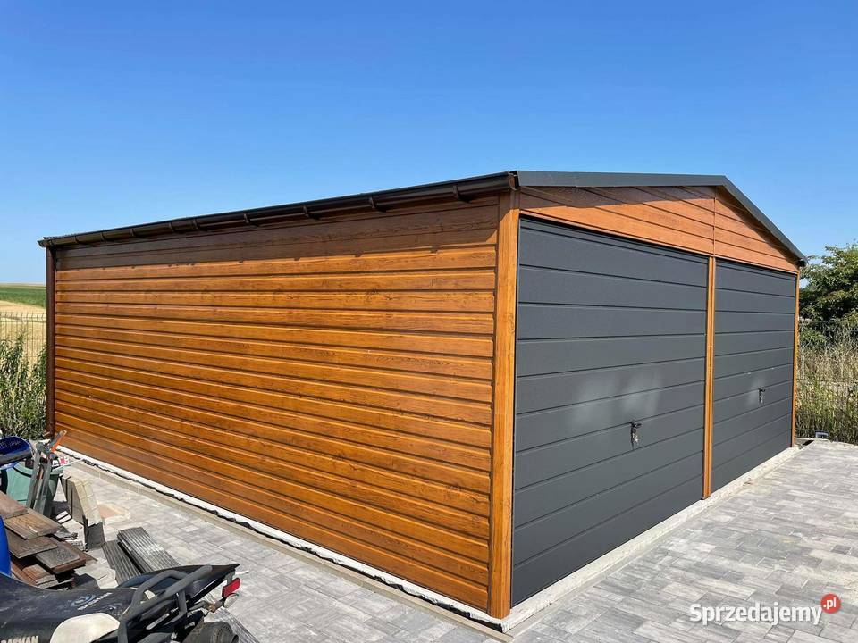 Garaż blaszany wiata Wzmocniony profilami Opole