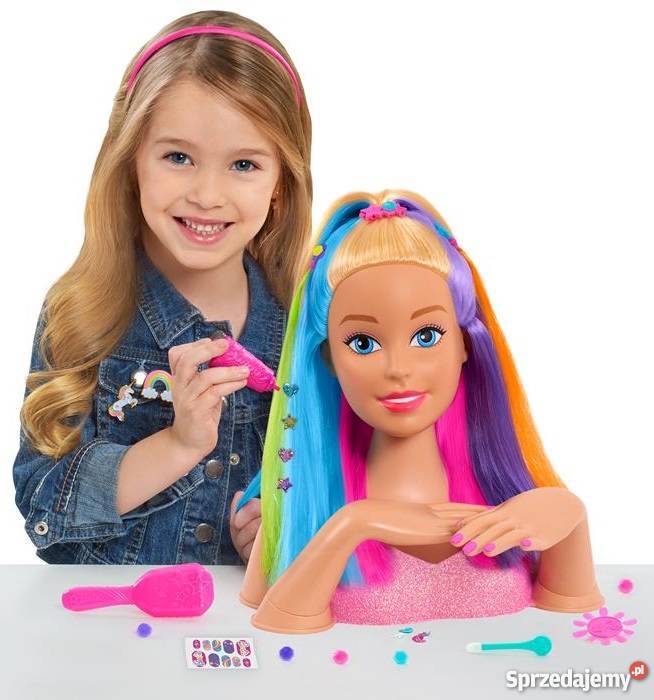Barbie Deluxe głowa do Stylizacji Czesania Plastik  małopolskie Mogilany