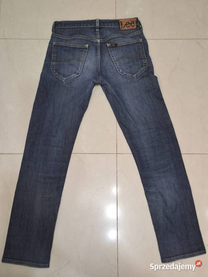 Lee S czarne jeansy W28 L32 regular straight niebieski Kraków