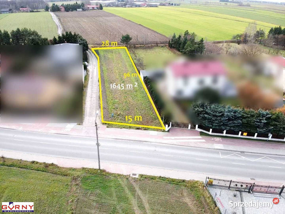 Działkę sprzedam 1653 metry Piotrków Trybunalski Sprzedaż