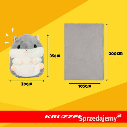 Koc z poduszką Chomik 2w1 Dla Dziecka śląskie