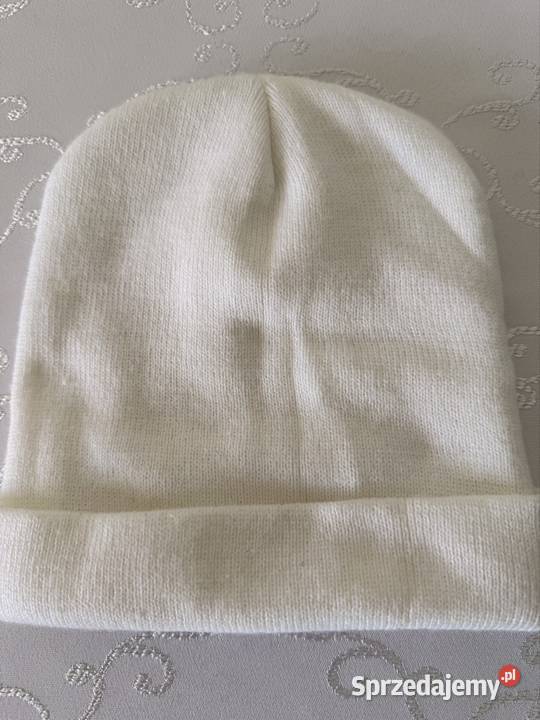 Czapka Zimowa Biała z Logo Dolara Streetwear Czerwionka-Leszczyny