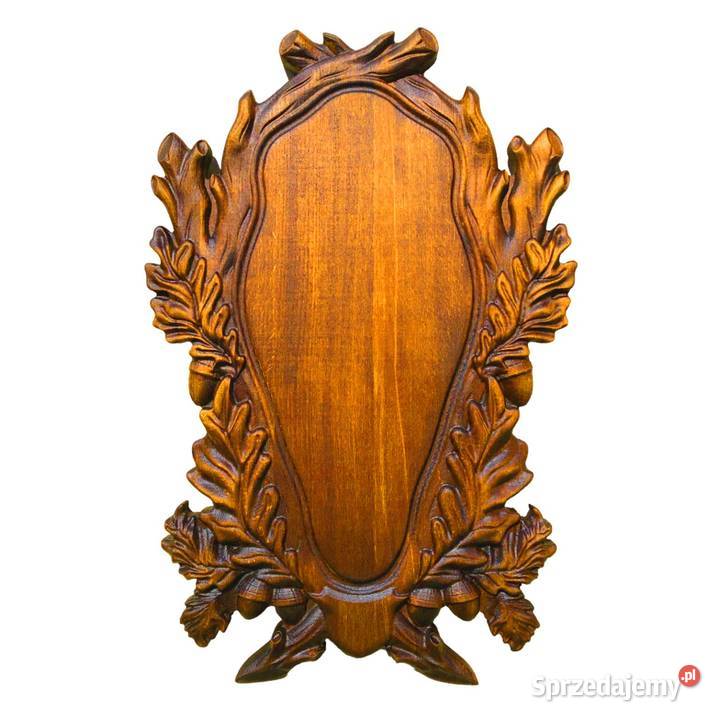 K318R Rzeźbiona deska pod rogacza koziołka dąb Szczekociny sprzedam