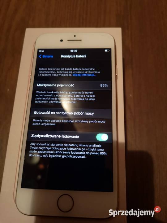 Iphone 8 GOLD 256GB Skomielna Biała