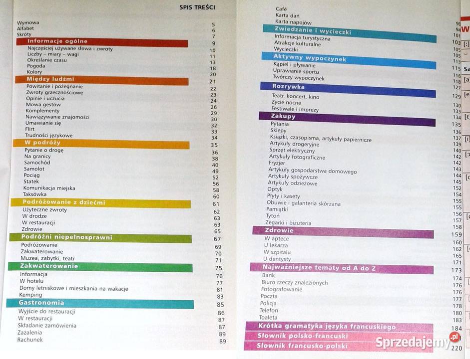 Rozmówki francuskie Rozmówki ze słownikiem PONS Rok wydania 2002 Chełm